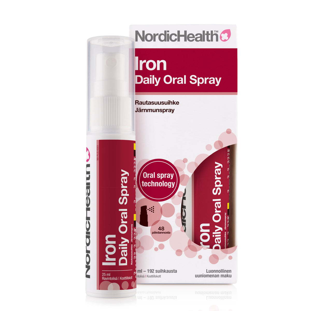 Nordic Health Iron Daily Oral Spray - Rautasuusuihke 25 ml - Päiväys 02/2024