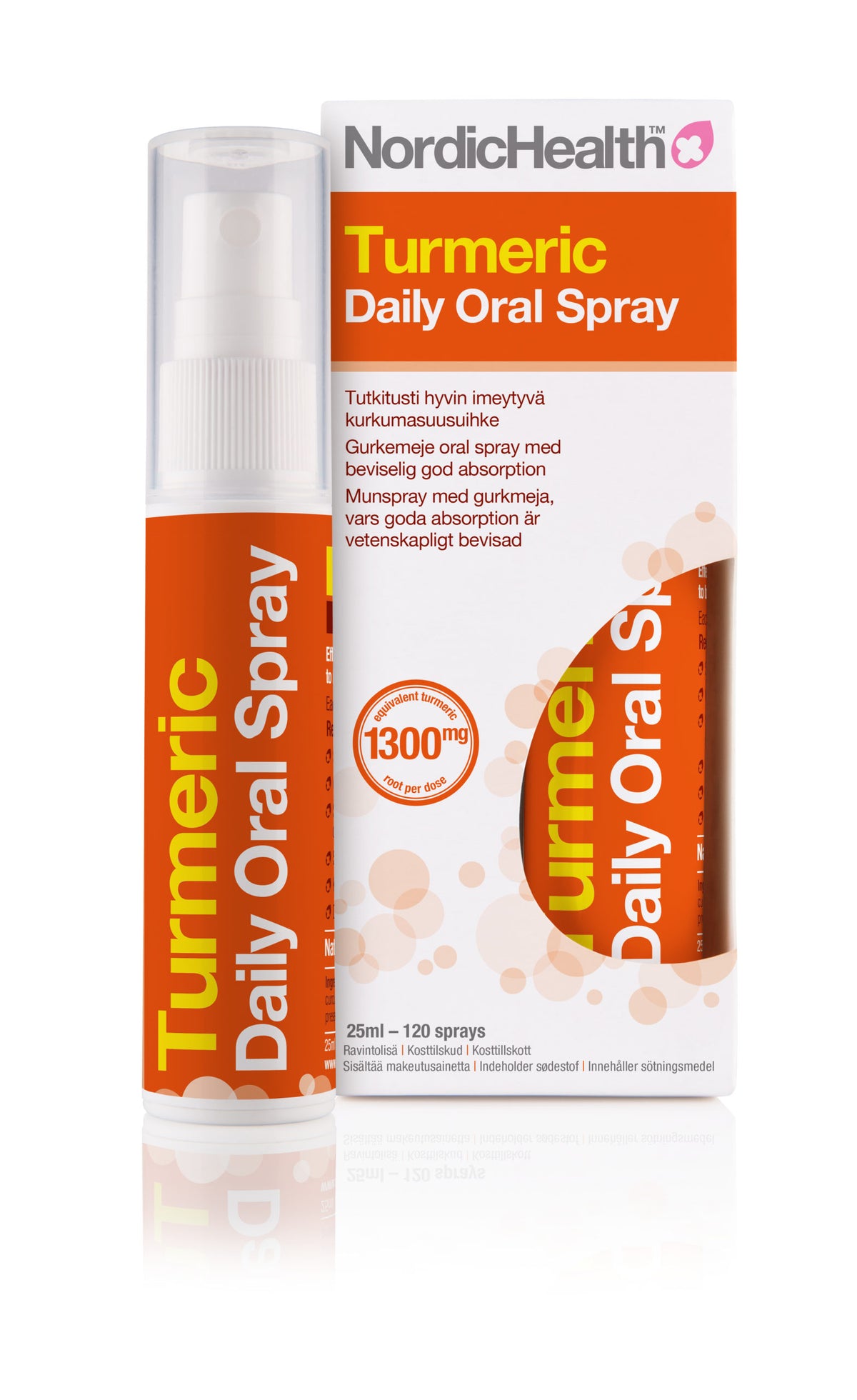 Nordic Health Turmeric Daily Oral Spray - Kurkumasuusuihke 25 ml