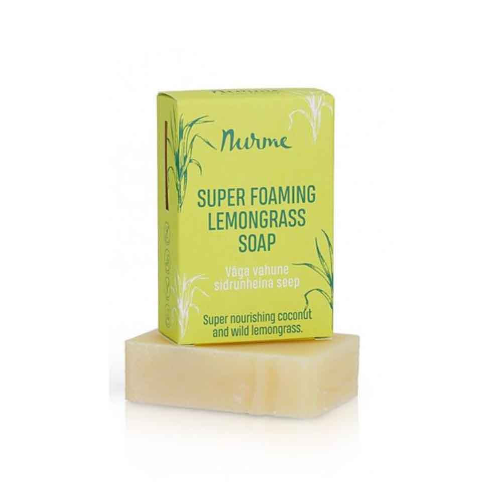 Nurme Super Foaming Lemongrass Soap - Sitruunaruoho Palasaippua 100 g