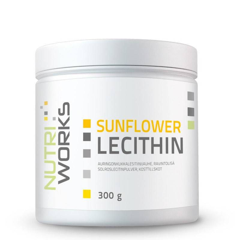 Nutri Works Sunflower Lecithin - Auringonkukkalesitiinijauhe 300 g - toimituskatkos, ei tietoa milloin saa lisää - Sinunapteekki.fi