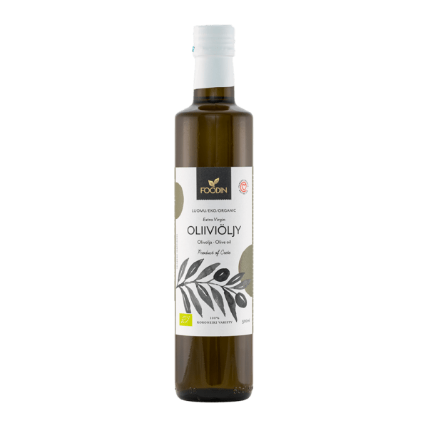 Foodin Extra Virgin Oliiviöljy, luomu 500 ml (Uudistunut) - Sinunapteekki.fi