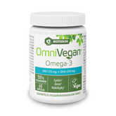 Bioteekin OmniVegan Omega-3 EPA 125 mg + DHA 250 mg 60 kaps.