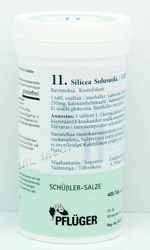 Pflüger Nro 11 Silicea - Solusuola 400 tabl.