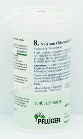 Pflüger Nro 8 Natrium Chloratum - Solusuola 400 tabl.