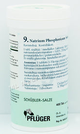 Pflüger Nro 9 Natrium Phosphoricum - Solusuola 400 tabl
