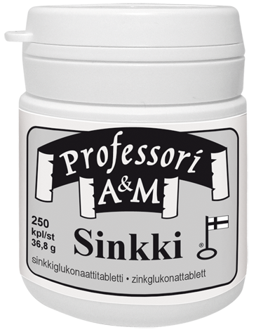 Professorin Sinkki - Sinkkiglukonaattia 15 mg
