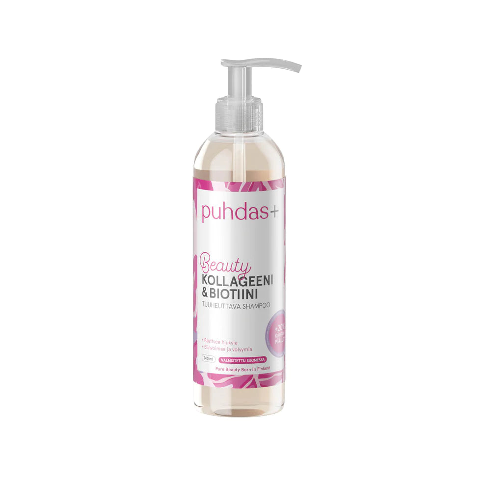 Puhdas+ Beauty Kollageeni & Biotiini Shampoo 240 ml
