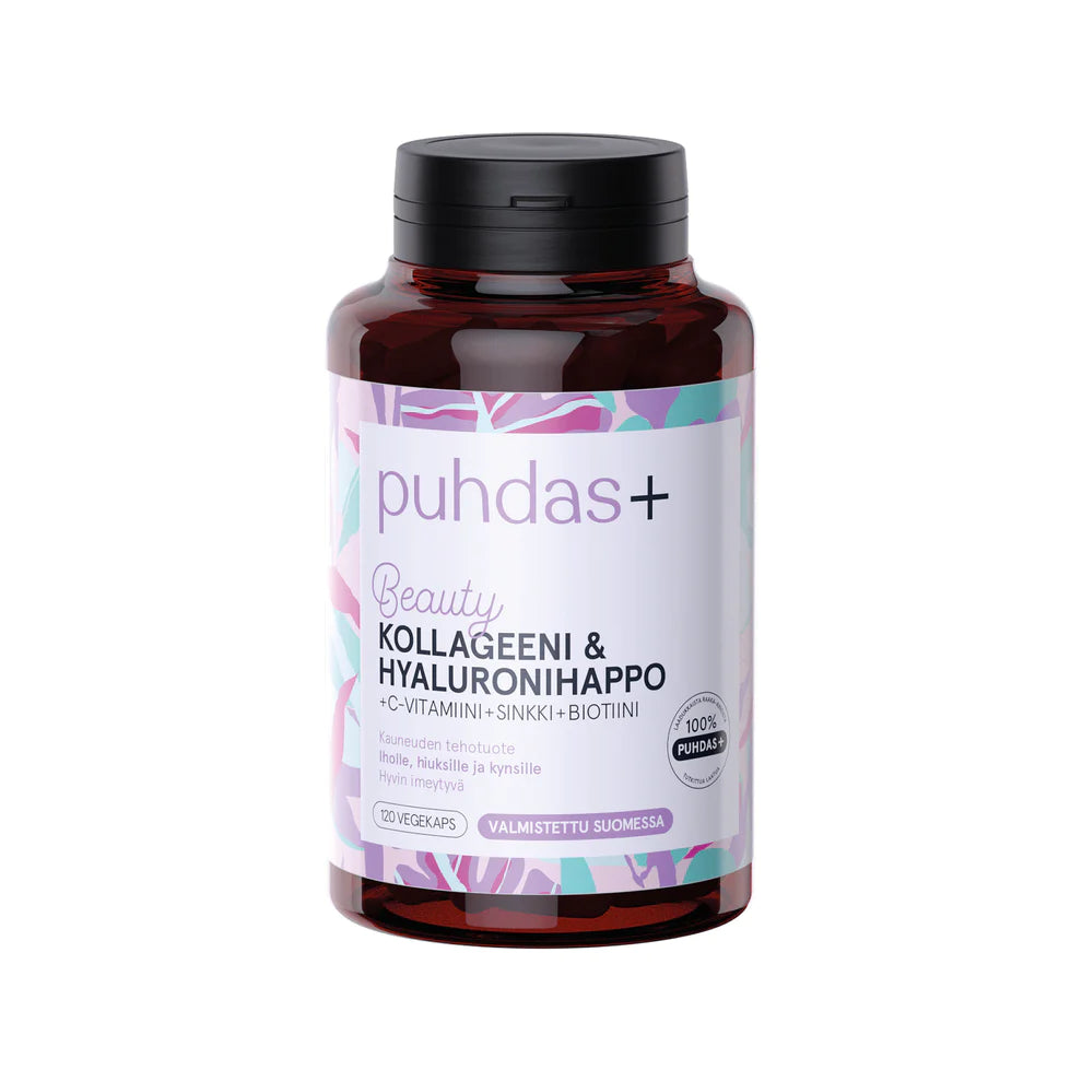 Puhdas+ Beauty Kollageeni & Hyaluronihappo 120 kaps.