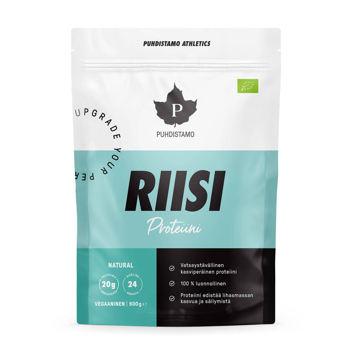 Puhdistamo Athletics Riisiproteiini Natural 600 g