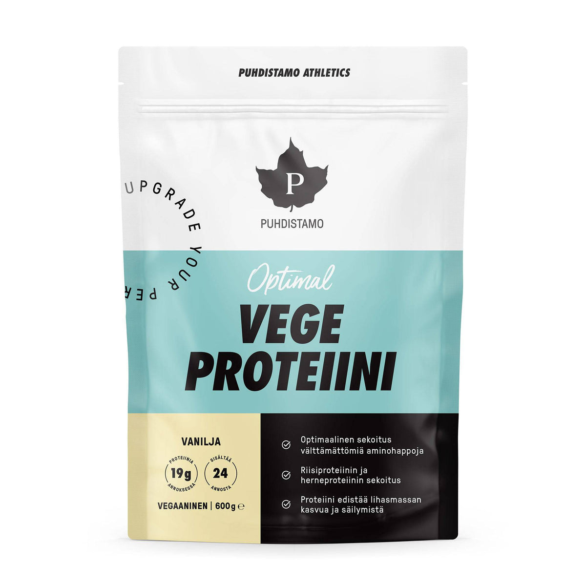 Puhdistamo Athletics Vege Proteiini Vanilja 600 g