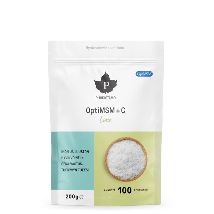 Puhdistamo OptiMSM + C Lime - jauhe 200 g