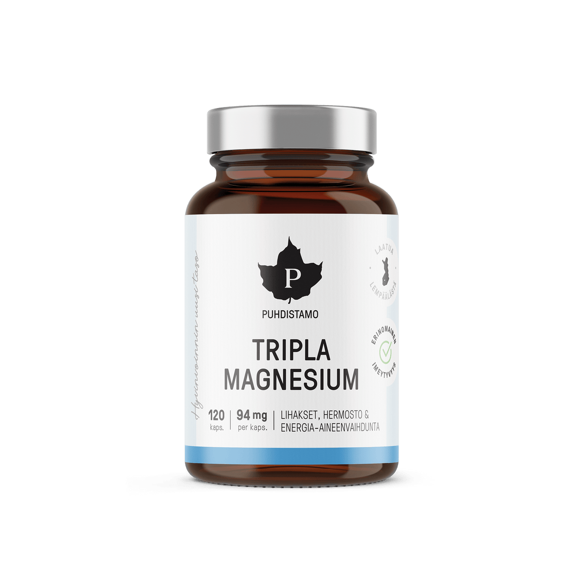 Puhdistamo Tripla Magnesium 120 kaps.