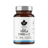 Puhdistamo Tripla Sinkki + C 25 mg 60 kaps.
