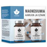 Puhdistamo Tuplapakkaus - Tripla Magnesium 120 kaps. & Ilta Magnesium 120 kaps.