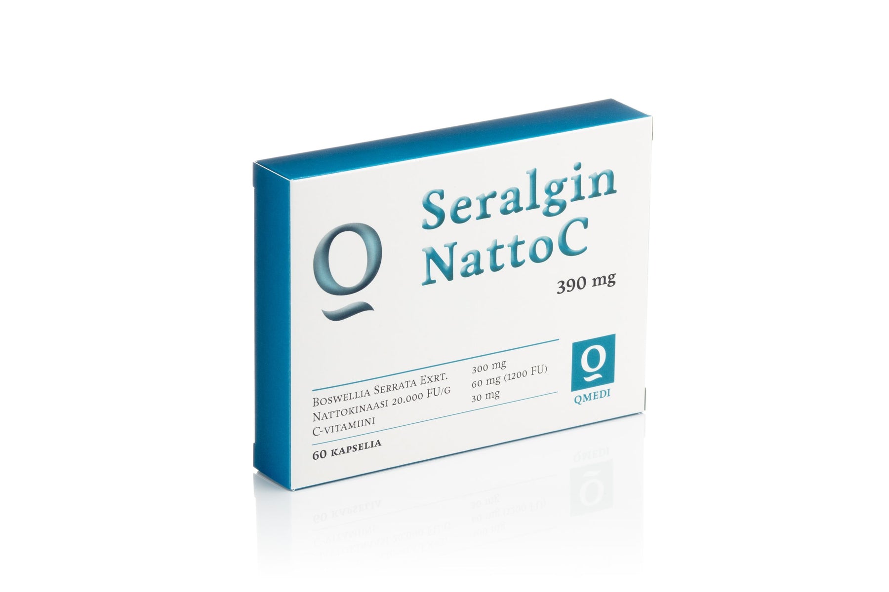 QMedi Seralgin NattoC 390 mg 60 kaps.