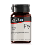 Bertil's Rauta 25 mg - Rauta-aminohappokelaatti 100 tabl. - Sinunapteekki.fi