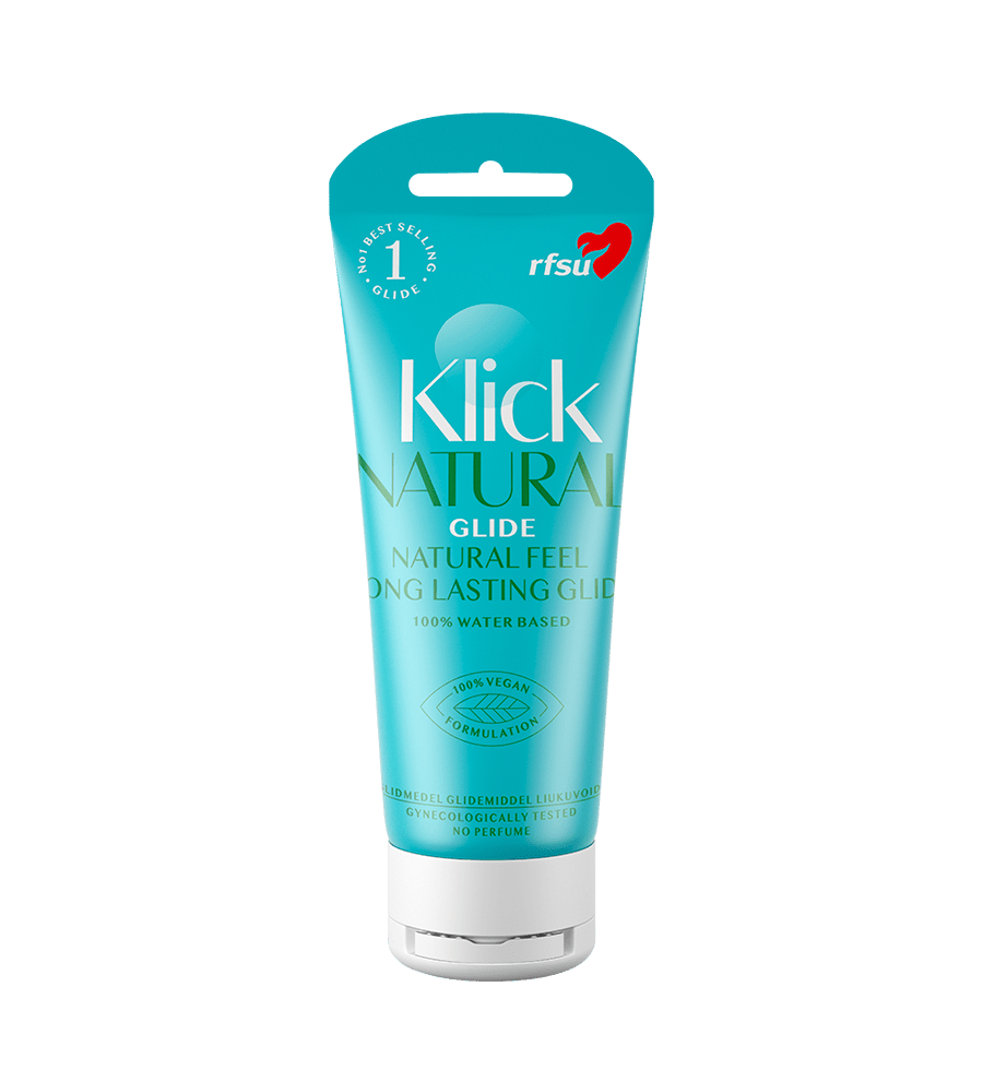 Rfsu Klick Natural Glide 100 ml - Vesipohjainen liukuvoide Hajusteeton