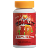 Sana-Sol Vitanallet D-vitamiini Mansikka/Vadelma 60 kpl