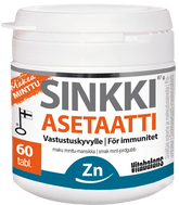 Vitabalans Sinkkiasetaatti - imeskelytabletti minttu-mansikka