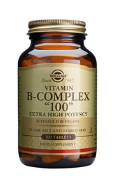 Solgar Vitamin B-Complex "100" - B-Vitamiinivalmiste 100 kaps.