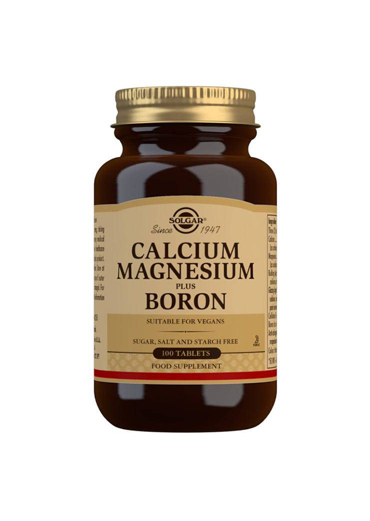 Solgar Calcium Magnesium + Boron  - Kalsium, Magnesium + Boori 100 tabl.