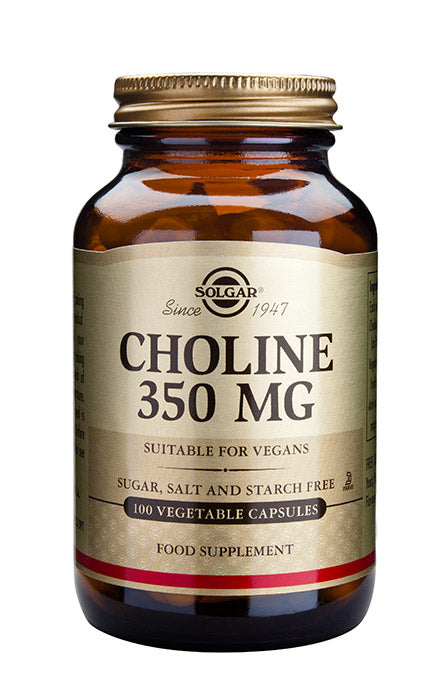 Solgar Choline 350 mg - Koliinivalmiste 100 kaps.