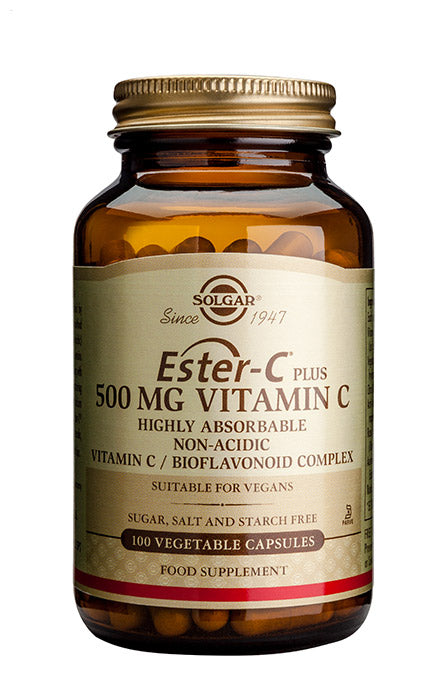 Solgar Ester C-Plus 500 mg - C-vitamiini 100 kaps.