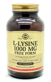 Solgar L-Lysine 1000 mg - Aminohappovalmiste 100 tabl.