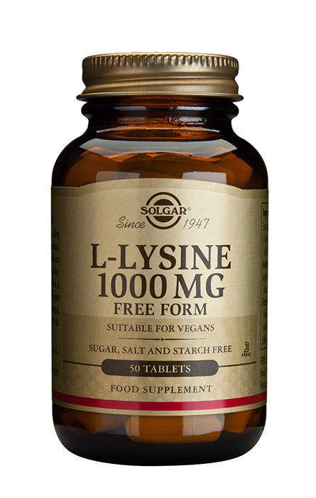 Solgar L-Lysine 1000 mg - L-Lysiini 50 tabl.