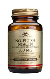 Solgar No-Flush Niacin 500 mg - B3-vitamiini 422 mg 50 kaps.
