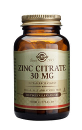 Solgar Zink Citrate 30 mg - Sinkkisitraatti 100 kaps.