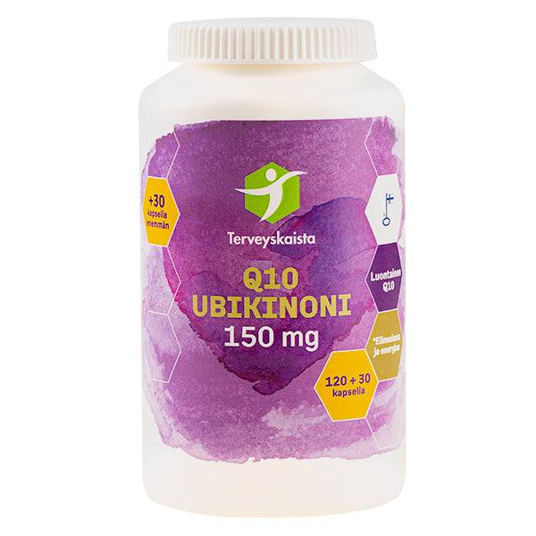 Terveyskaista Q10 Ubikinoni 150 mg 120+30 kaps. kampanjapakkaus