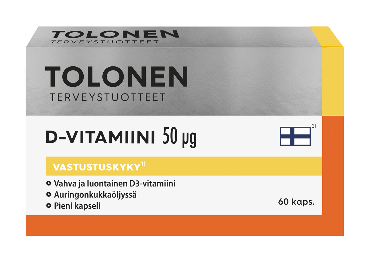 Tolonen D-Vitamiini 50 µg 60 kaps.