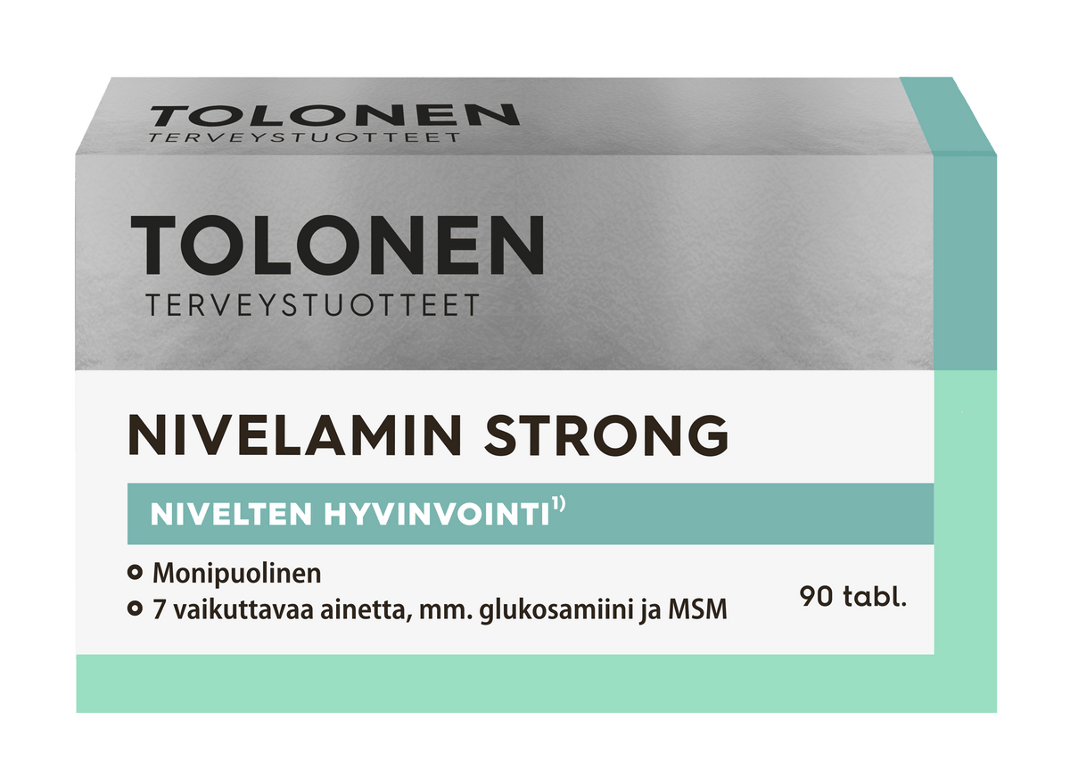 Tolonen Nivelamin Strong - Glukosamiini-kurkuma-MSM -ravintolisä 90 tabl.