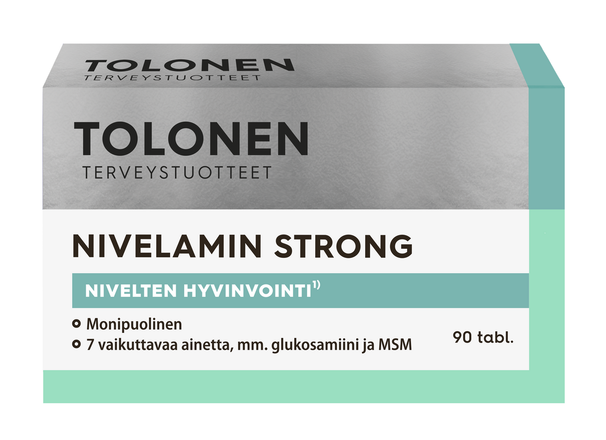 Tolonen Nivelamin Strong - Glukosamiini-kurkuma-MSM -ravintolisä 90 tabl.