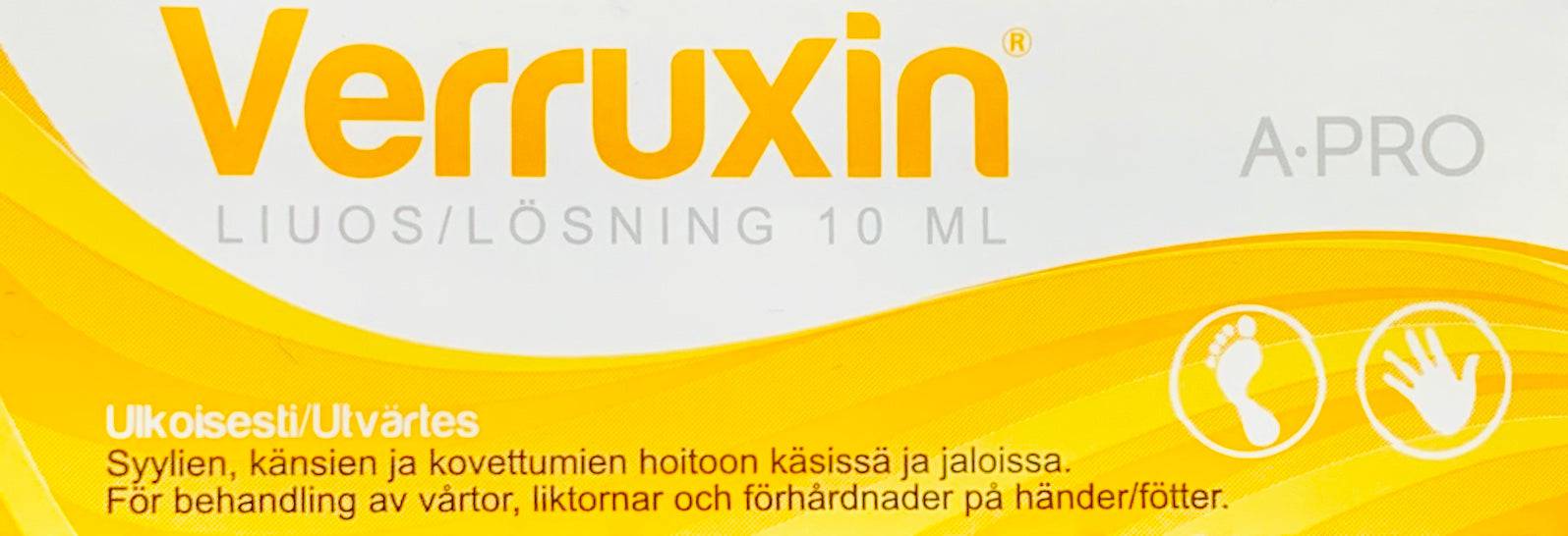 Verruxin Liuos 10 ml - Syylien ja känsien poistoon - poistuu - Sinunapteekki.fi