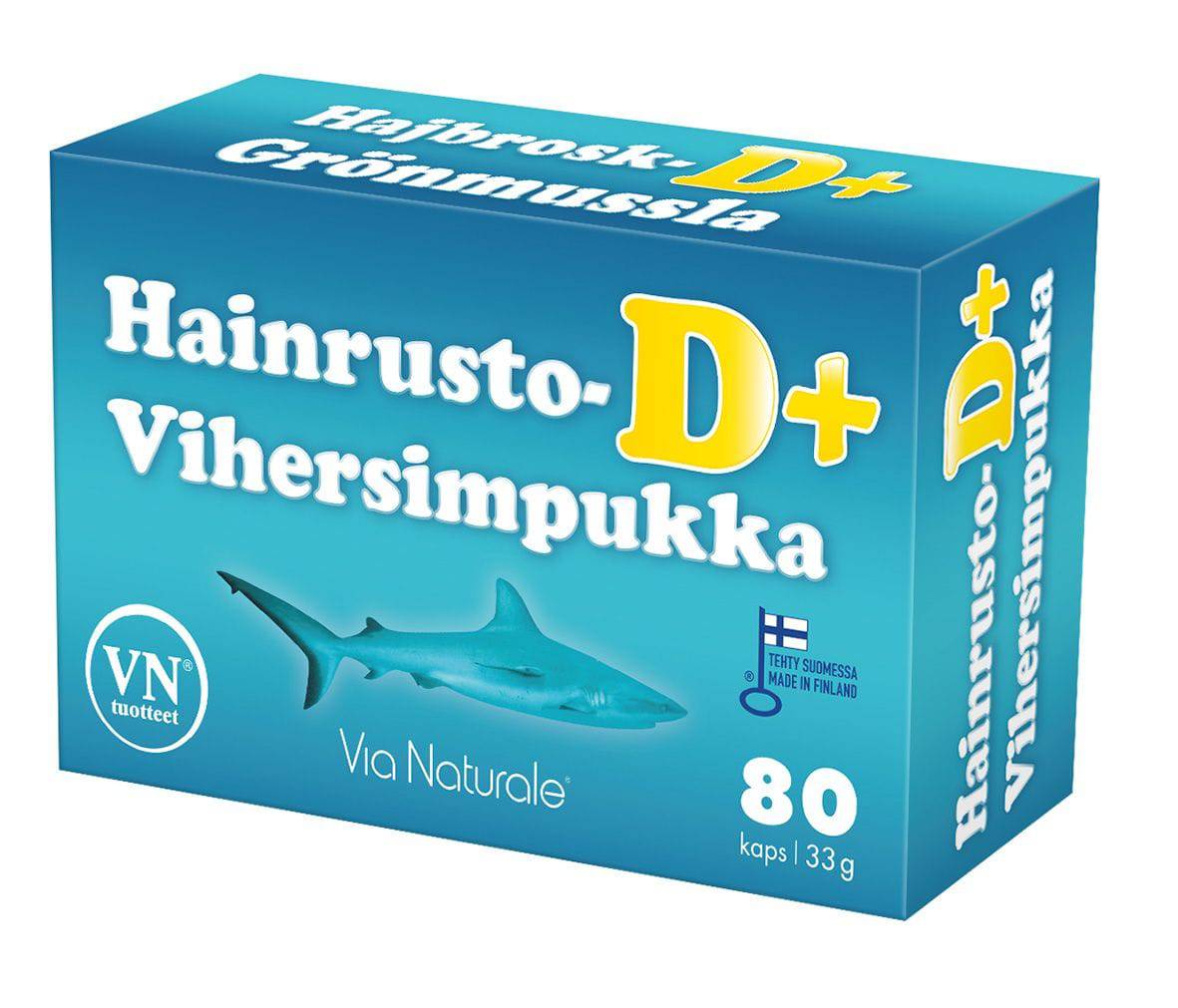 Hainrusto-Vihersimpukka D+ 80 kaps. - poistuu
