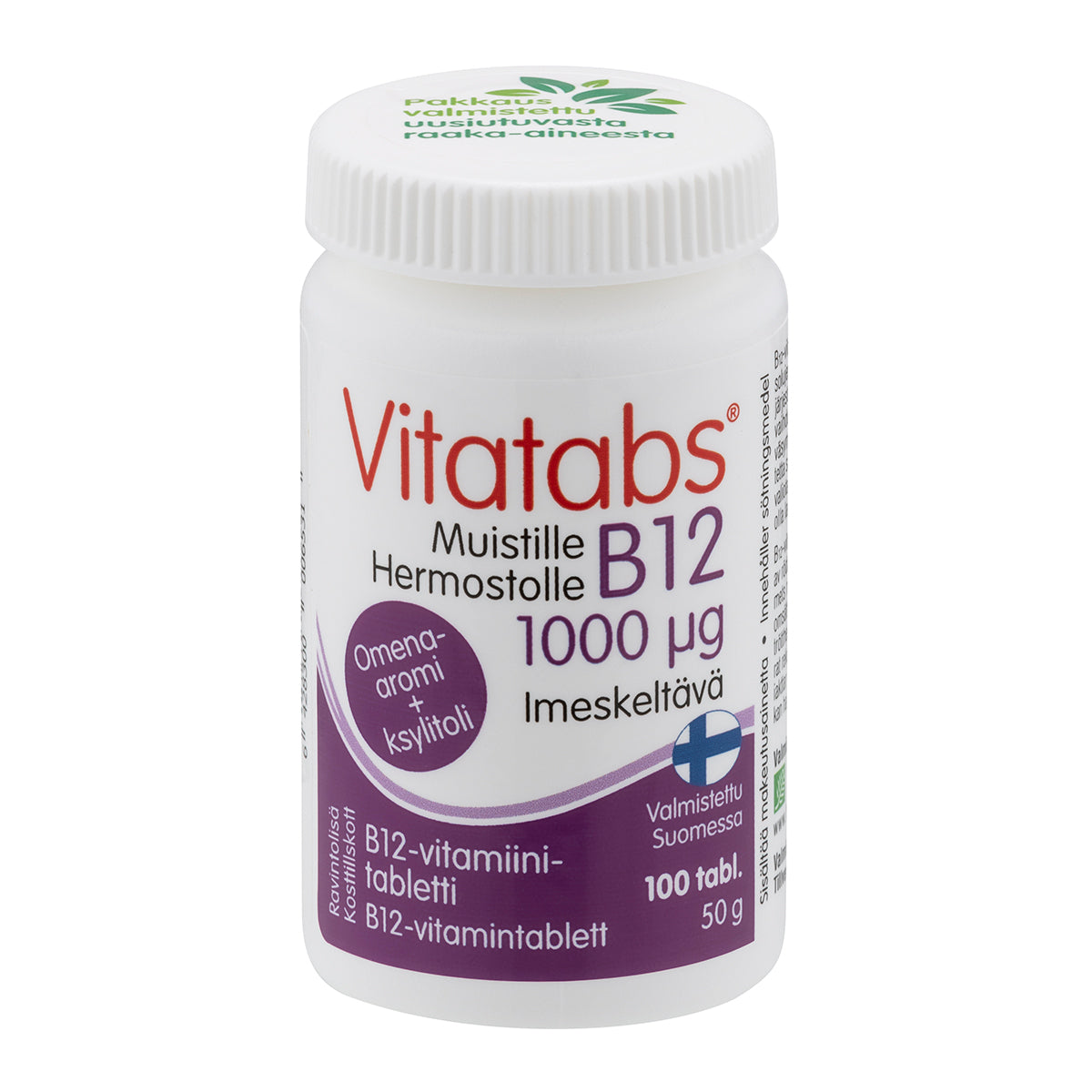 Vitatabs B12 1000 µg Omena 100 tabl.