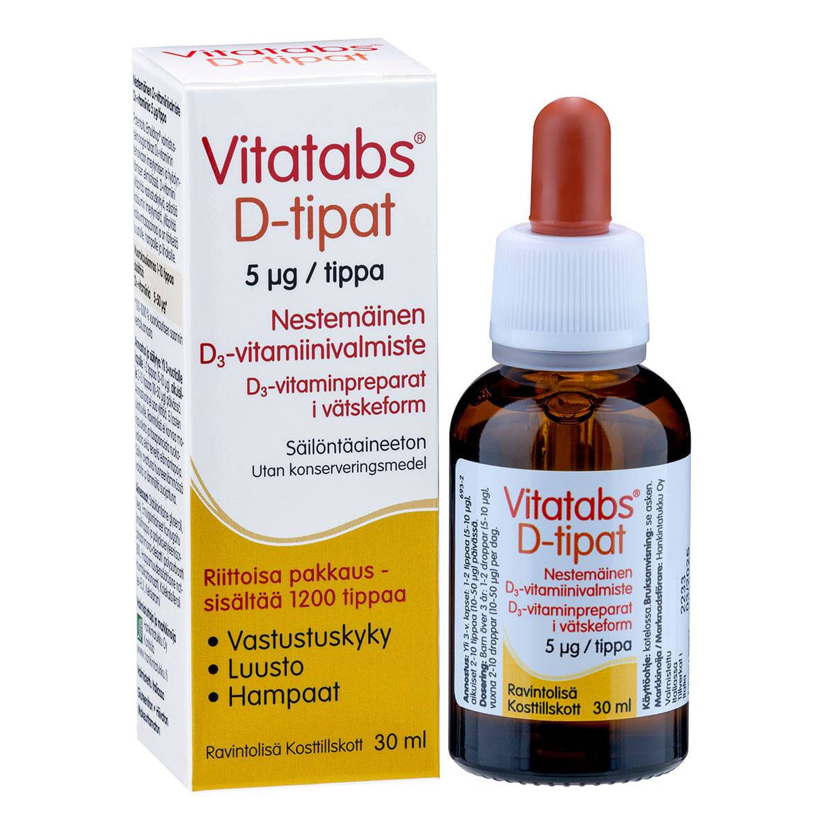 Vitatabs D-tipat 30 ml - erä