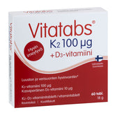 Vitatabs K2 100 µg + D3- vitamiini 60 tabl.
