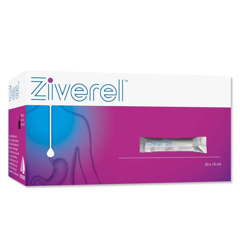Ziverel - viinirypäleen makuinen liuos närästyksen hoitoon 20 x 10 ml